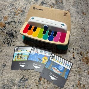 Baby Einstein Wooden Piano Toy with Colorful Keys